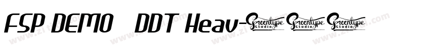 FSP DEMO   DDT Heav字体转换